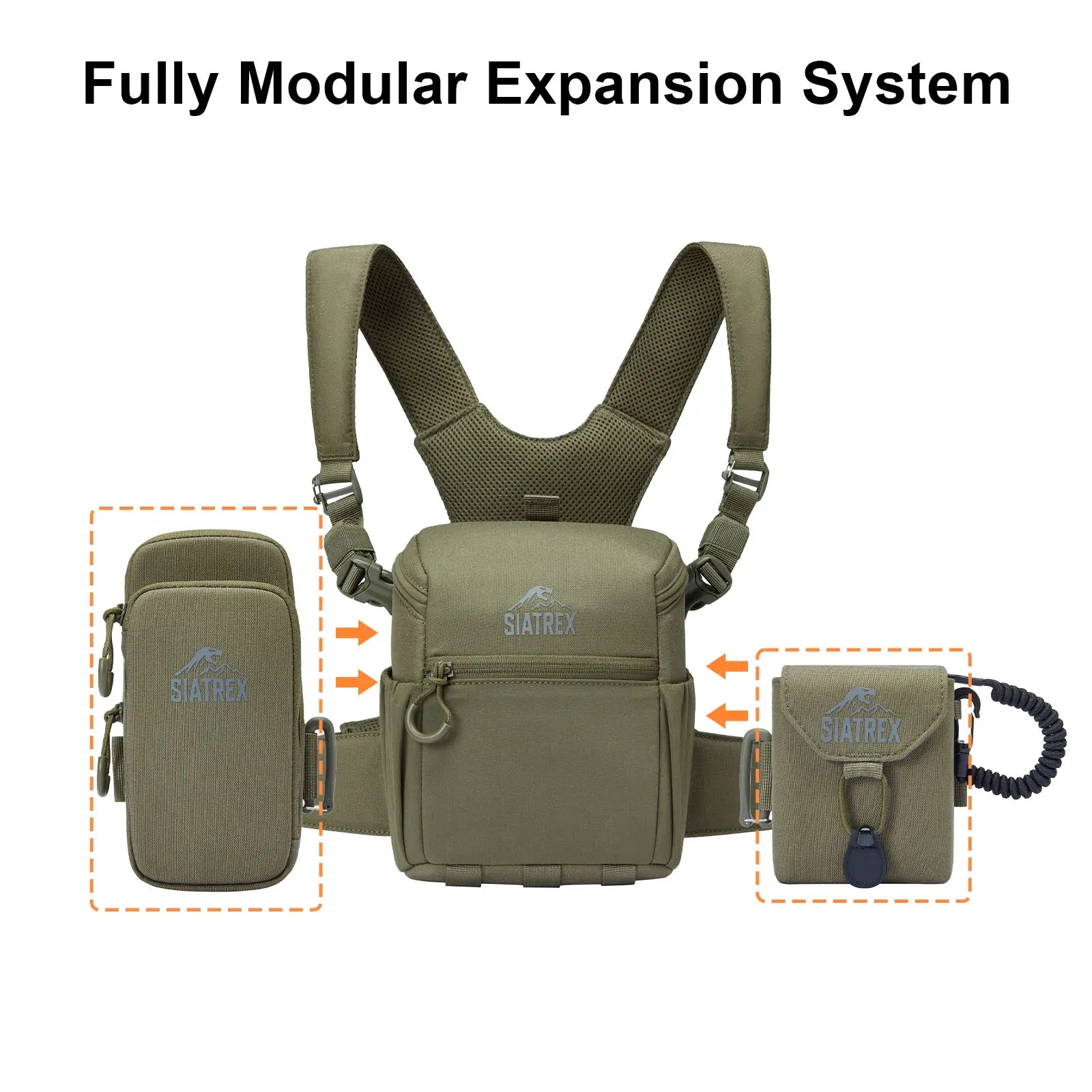 BINO‑X Binocular Harness Pack with Side Pouches