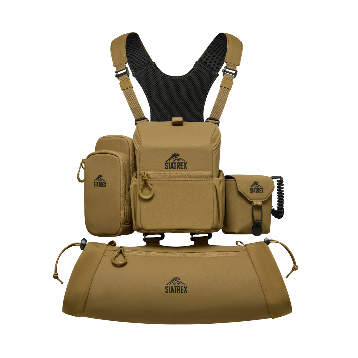 BINO-X 4-in-1 Magnetic Closure Binocular Harness with Hand Muff, Phone & Rangefinder Pouches