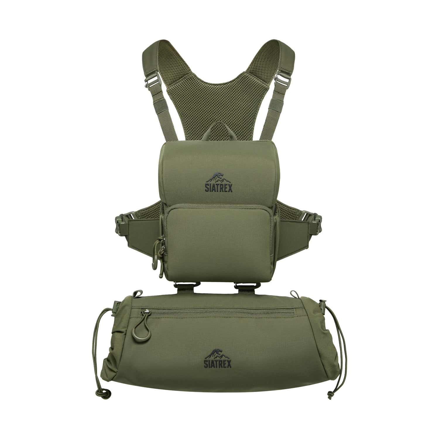 BINO-S 2-in-1 Silent Archery Binocular Harness with Hand Warmer Pouch