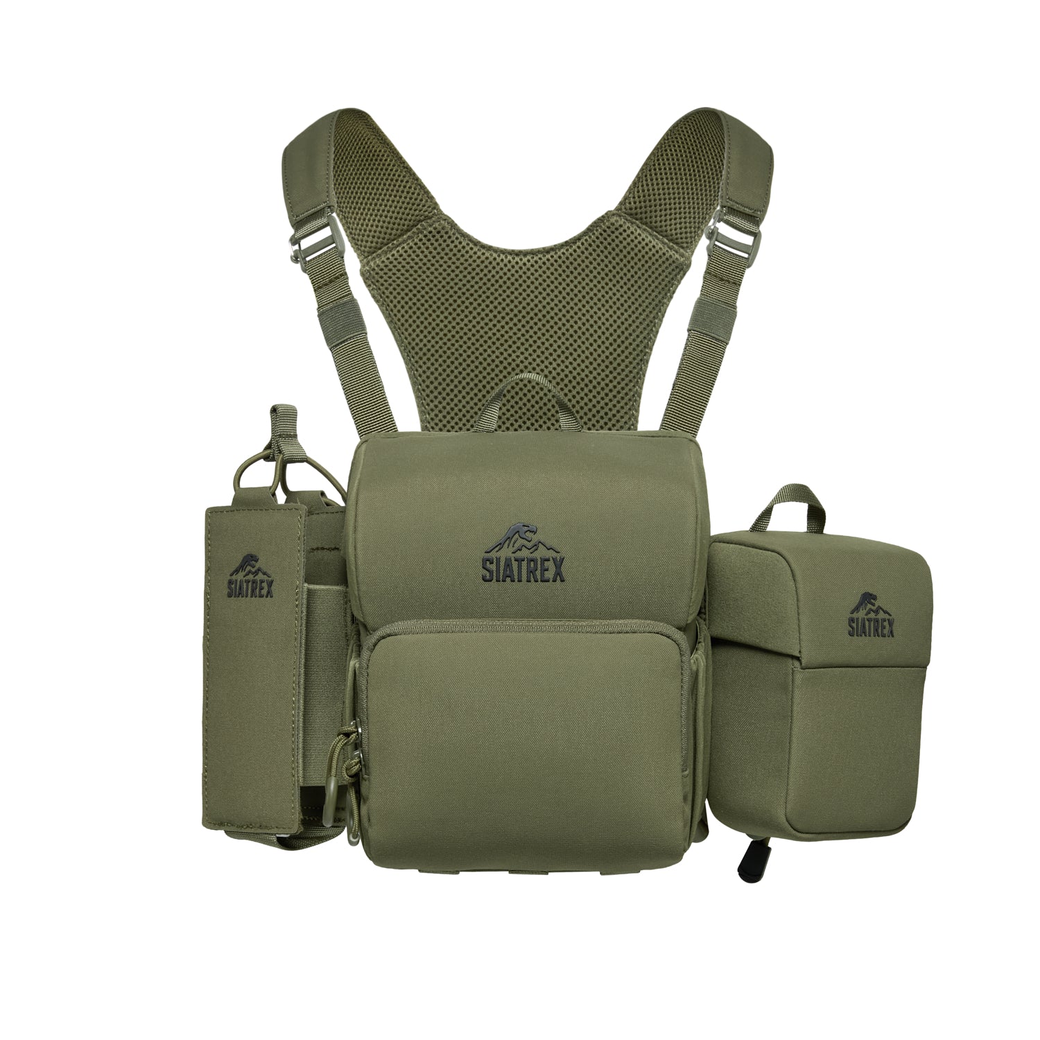 BINO-S 3-in-1 Silent Archery Binocular Harness with Bear Spray & Rangefinder Pouches
