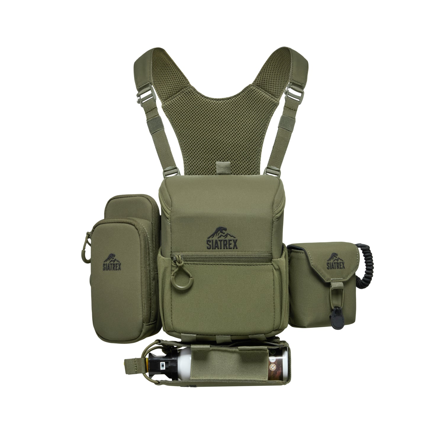 BINO-X 4-in-1 Magnetic Closure Binocular Harness with Bear Spray, Phone & Rangefinder Pouches