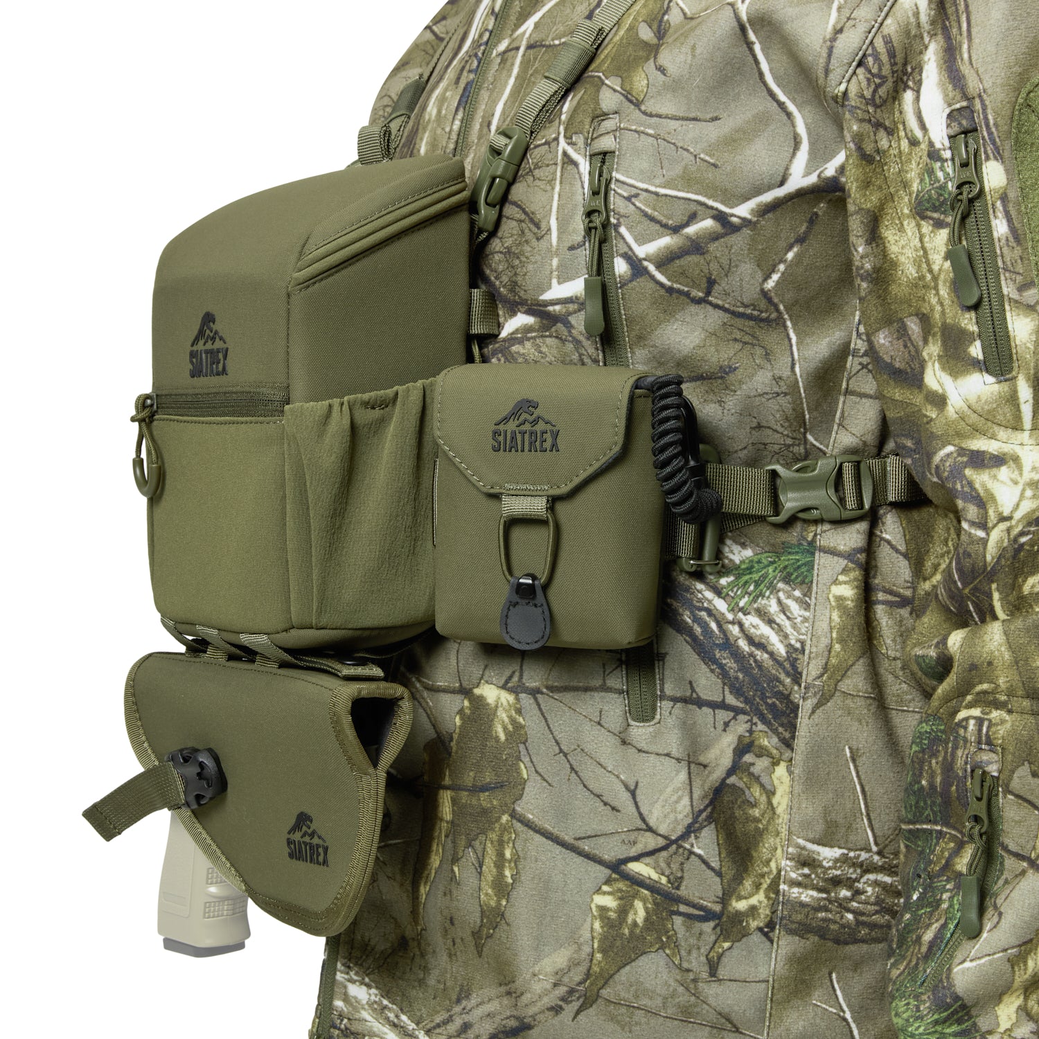 BINO-X 4-in-1 Magnetic Closure Binocular Harness with Concealed Carry, Phone & Rangefinder Pouches