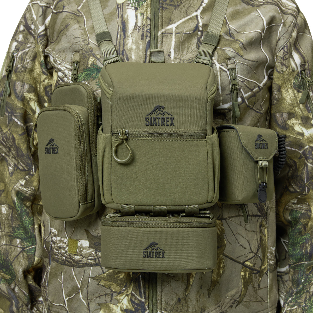 BINO-X 2-in-1 Magnetic Closure Binocular Harness with Bottom Pouch