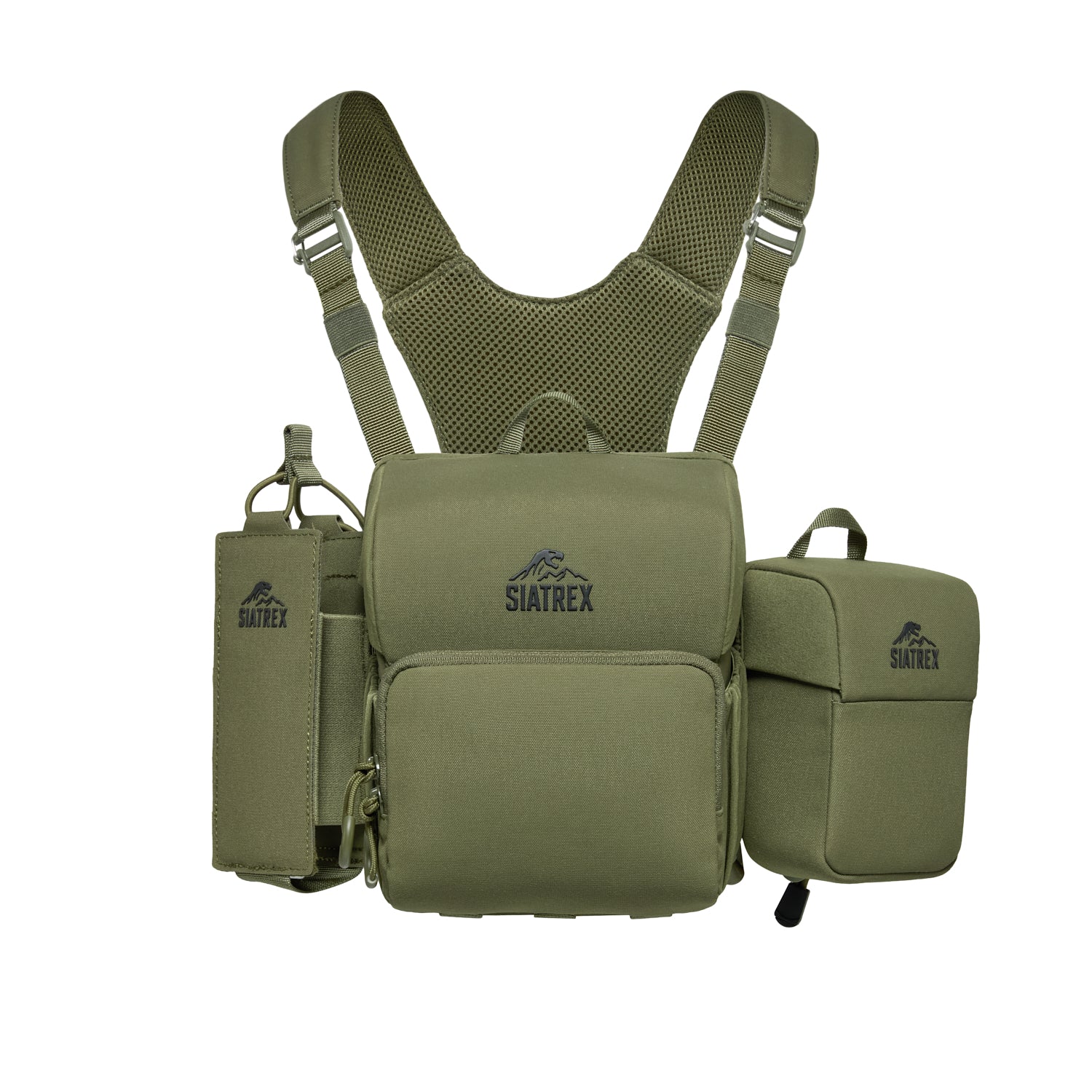 BINO-S 3-in-1 Silent Archery Binocular Harness with Bear Spray & Rangefinder Pouches